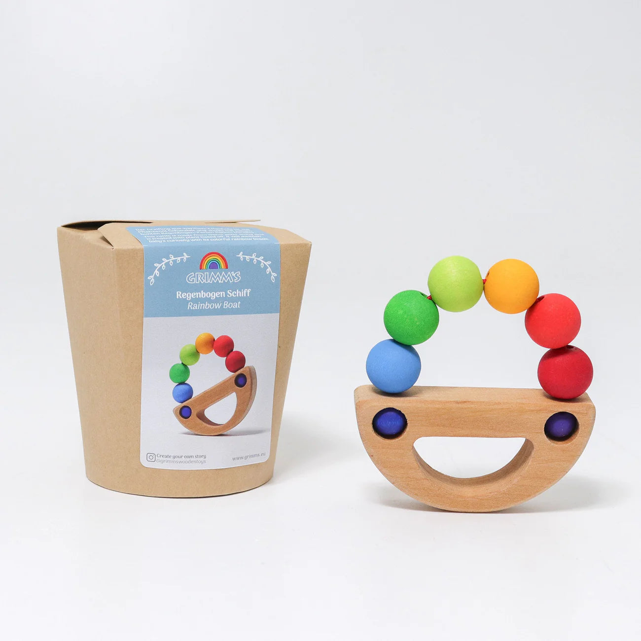 Grimm's - Houten grijpring - Regenboogschip