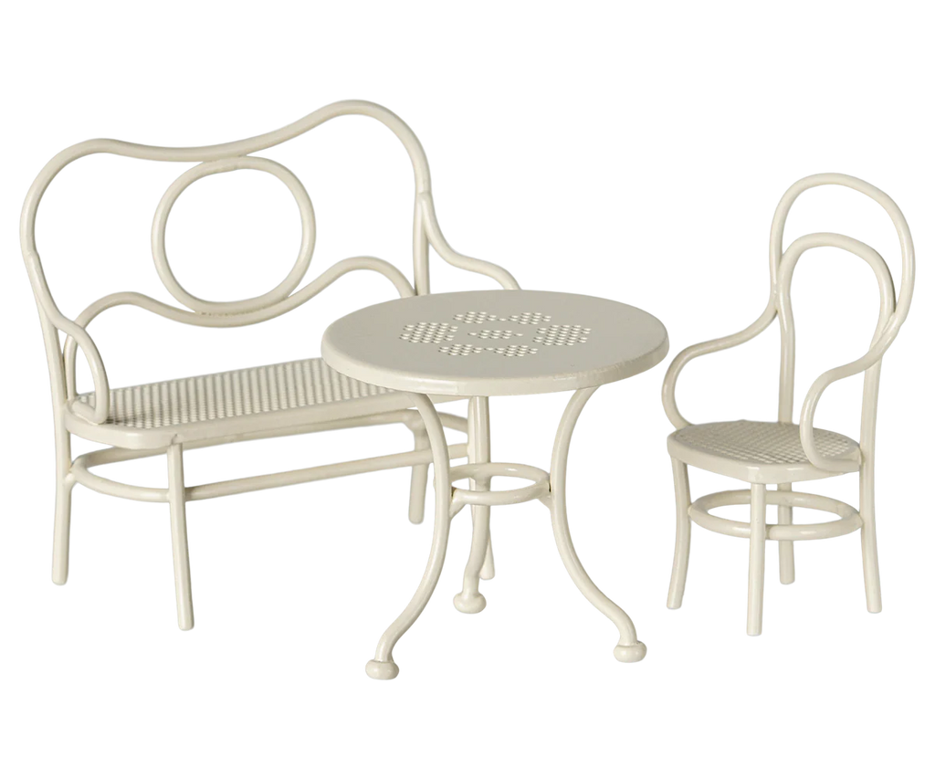 Maileg - Caféset - Muis - Wit