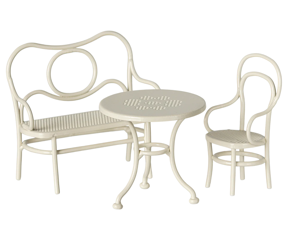Maileg - Caféset - Muis - Wit