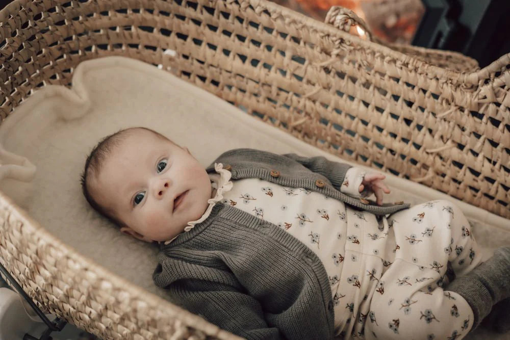 Alwero - Matrasbeschermer voor wieg – 80×40 cm, naturel