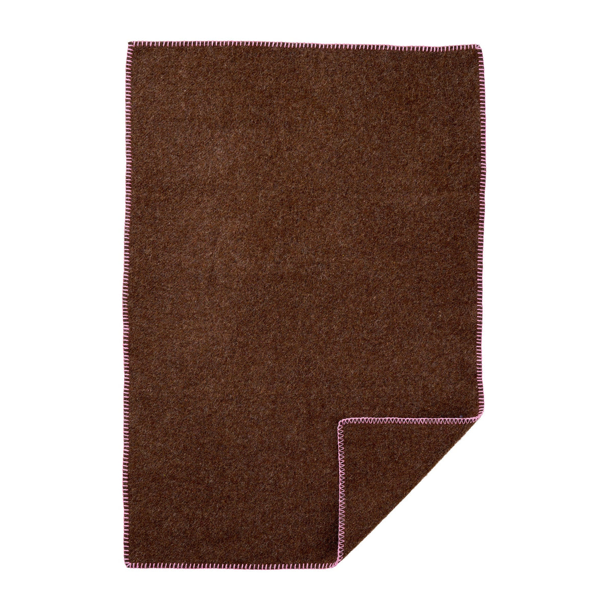 Klippan - Kinderdeken - Wol - Walnoot/roze