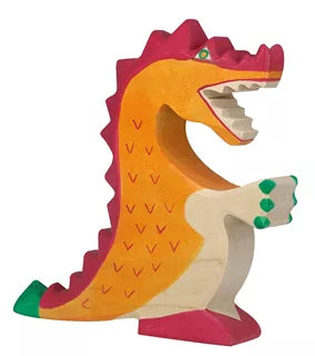 Holztiger -  Draak, rood. 17 cm.