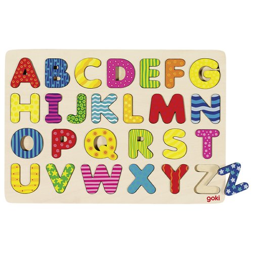 Goki - Alfabet puzzel - Hout
