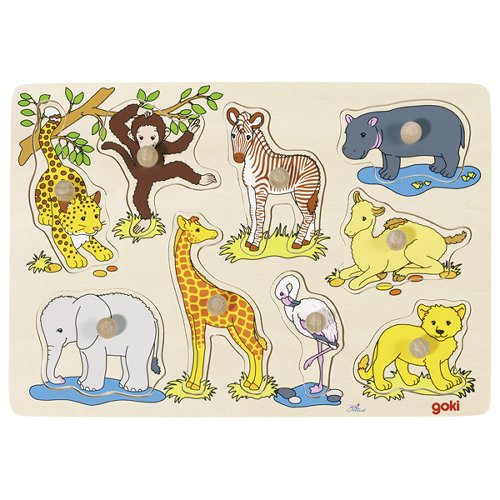 Goki - Noppenpuzzel - Safari