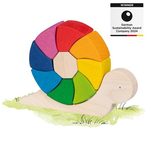 Goki - Evolution - Bouwstenen - Slak - Hout