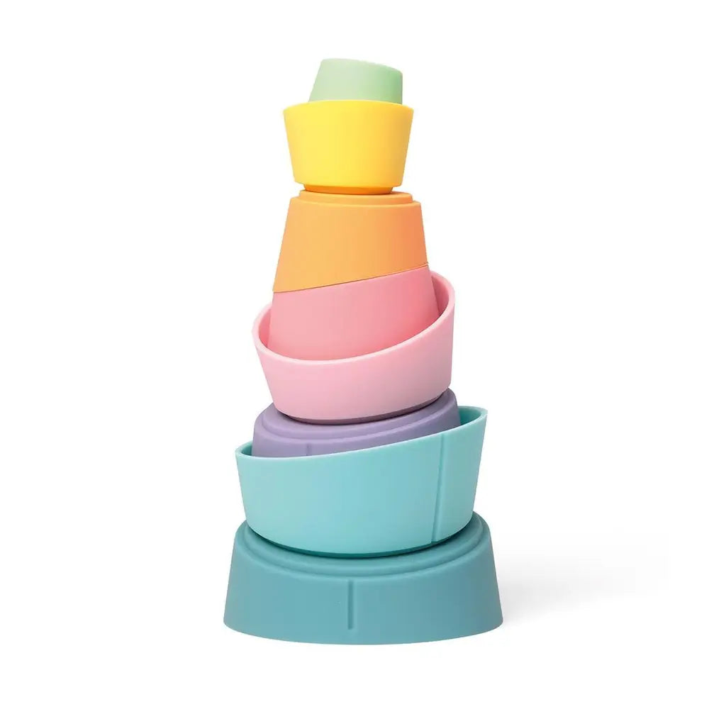 OPPI - Stak - Siliconen stapeltoren - Pastel