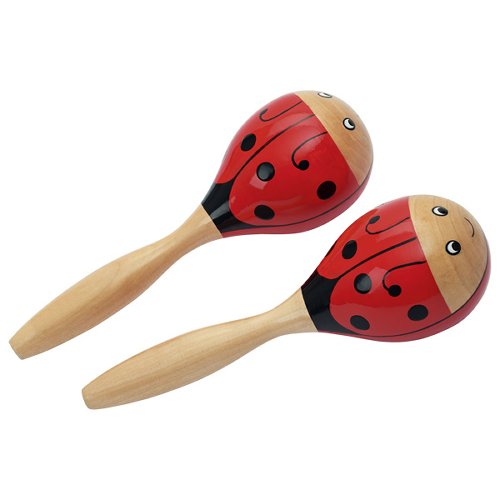 Goki - Maracas - Lieveheersbeestjes - Hout