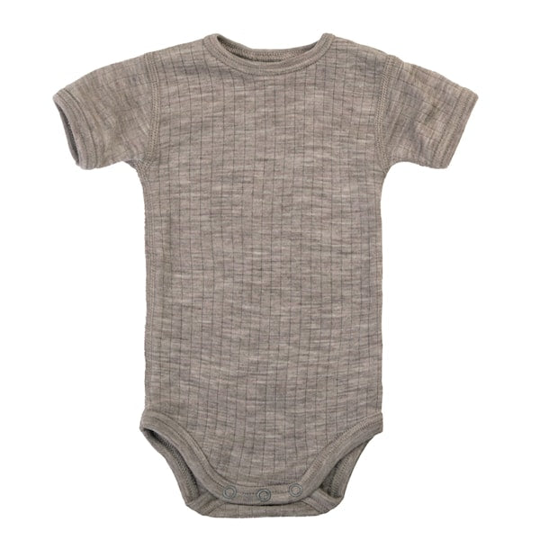 Joha - Romper - Korte mouw - 100% Merinowol - Sesam