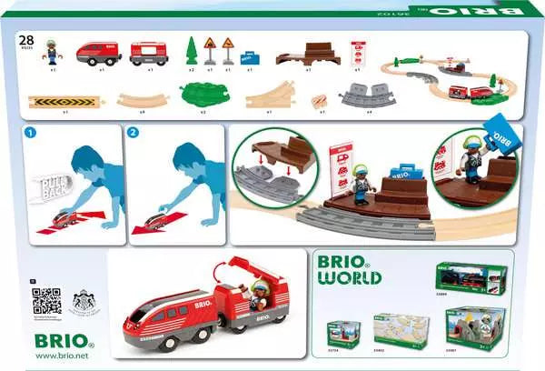 Brio - World - Pull Back Train Set