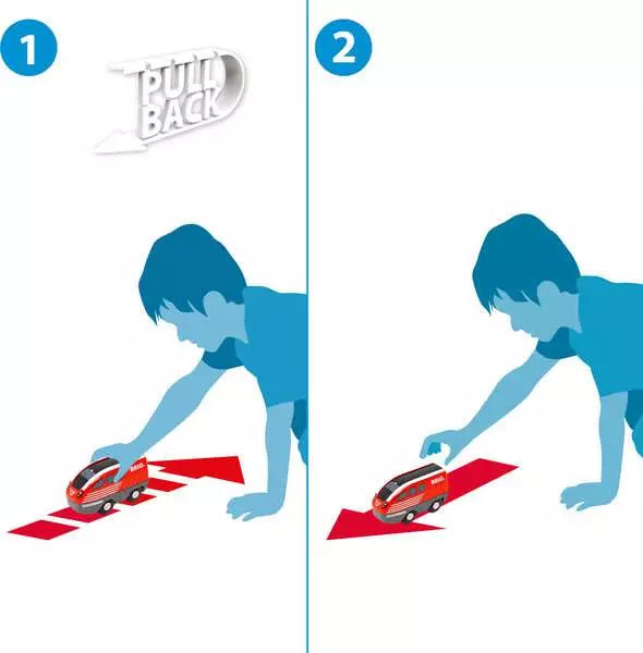 Brio - World - Pull Back Train Set