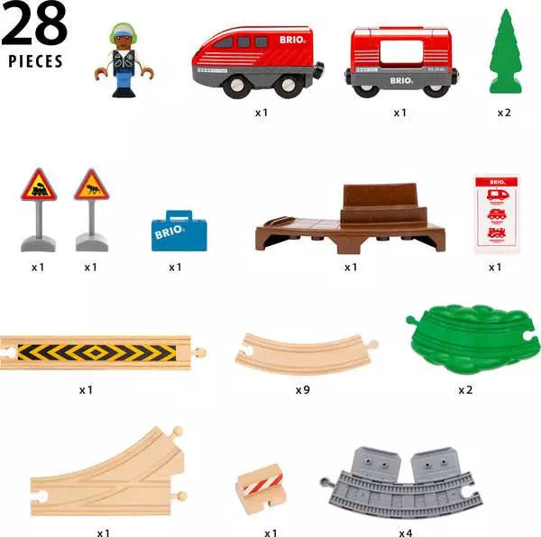 Brio - World - Pull Back Train Set