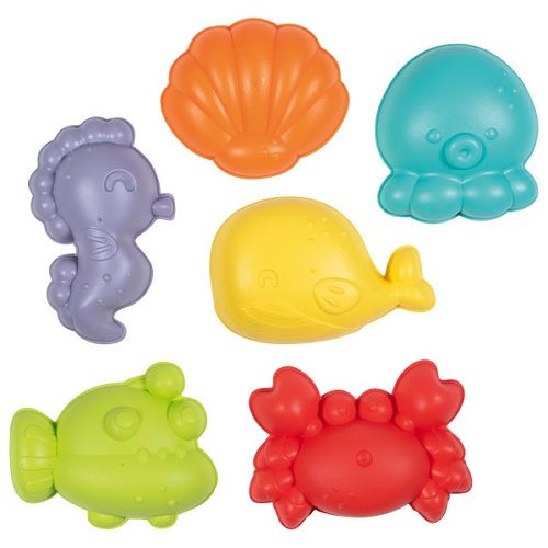 Goki - Zandvormen - 6 stuks - Bioplastic