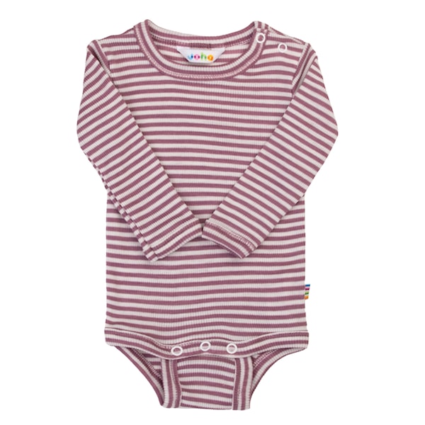 Joha - Romper - Wol/Zijde - Gestreept - Oudroze