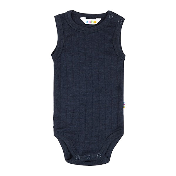 Joha - Romper - Zonder mouw - Wol/Zijde - Navy