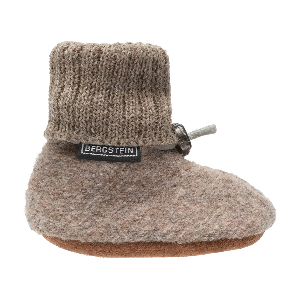 Bergstein  - Baby slofjes - Wol - Cozy - Beige