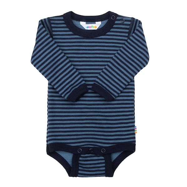 Joha - Romper - 100% Merinowol - Donkerblauw met streepjes