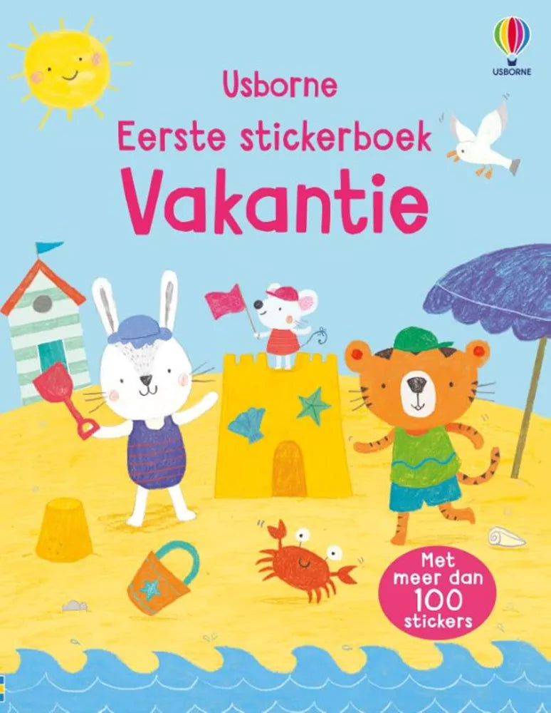 Eerste stickerboek - Vakantie - 3+