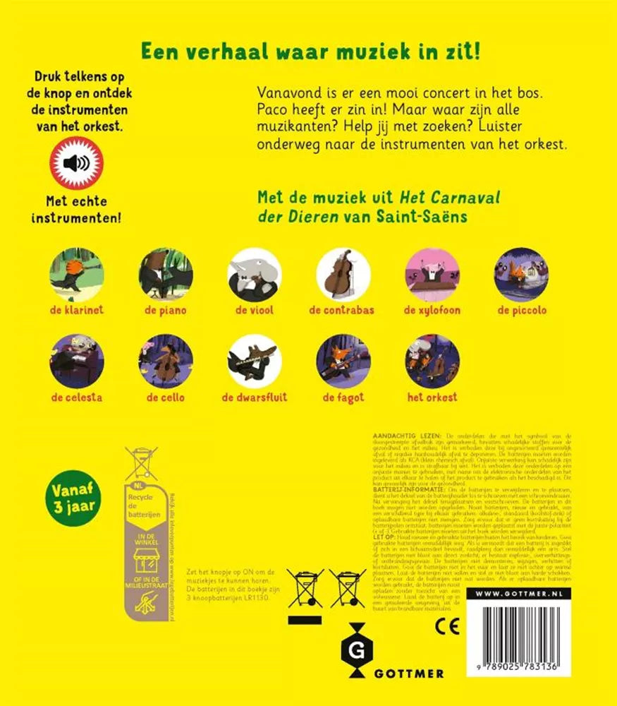 Paco - Geluidenboek - Paco en het orkest