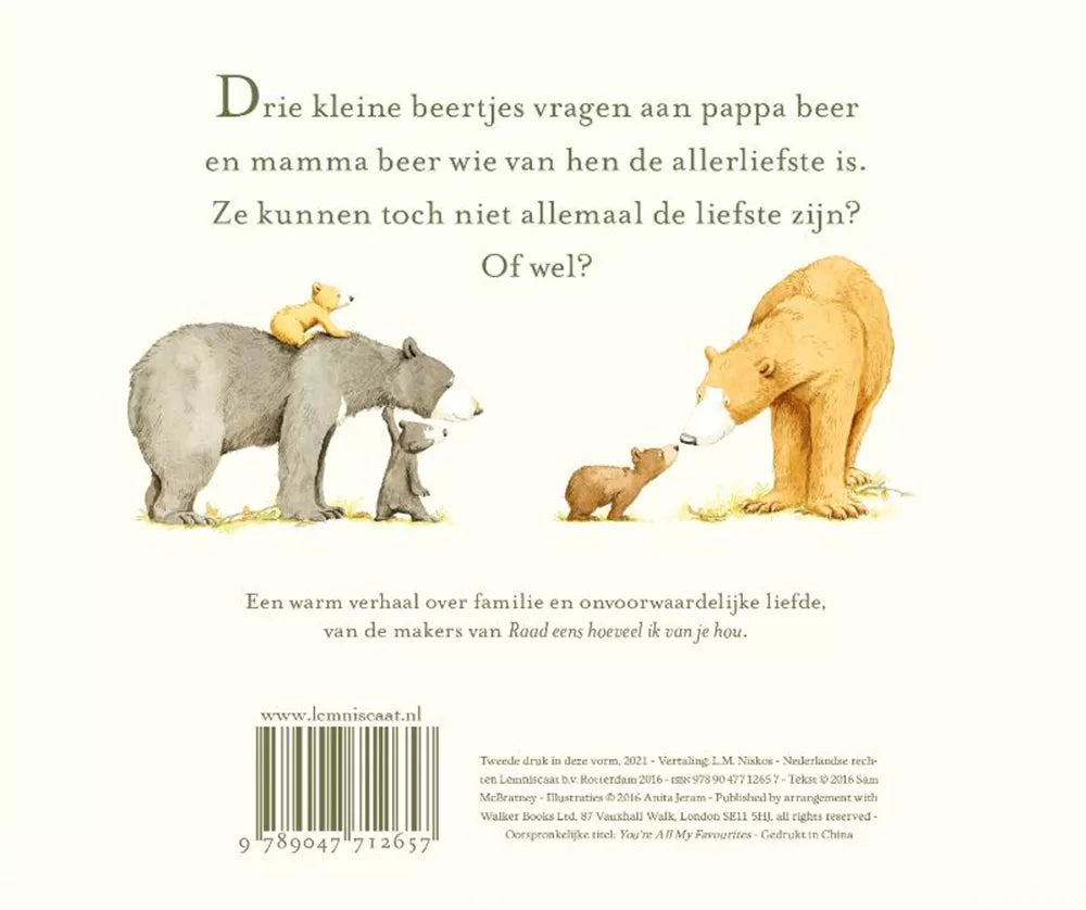 Allemaal de liefste. Kartonboekje. 3+