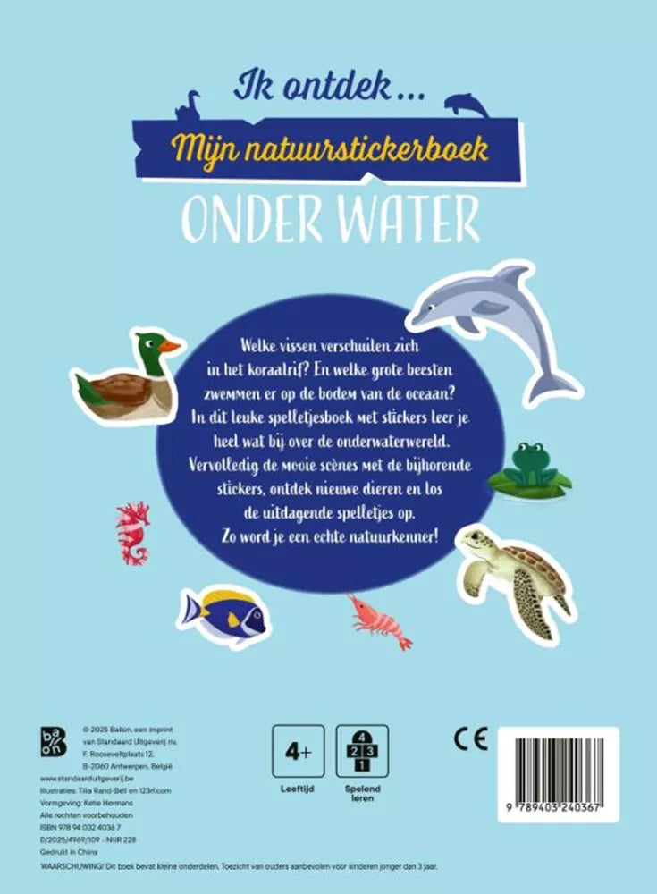 Ik ontdek - Mijn natuurstickerboek - Onder water