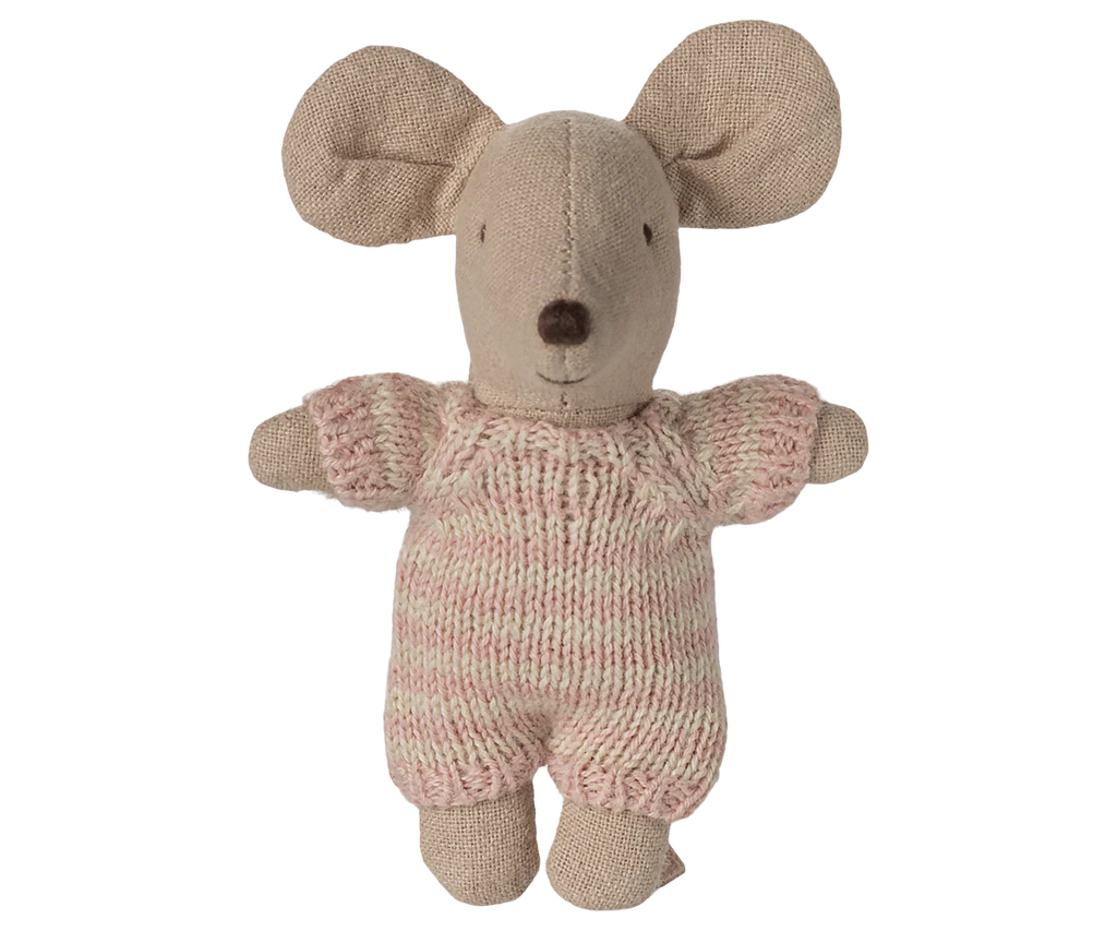 Maileg - Babymuis in draagbedje - Rose