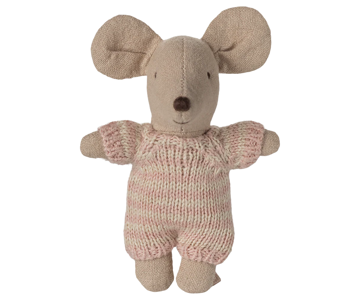 Maileg - Babymuis in draagbedje - Rose