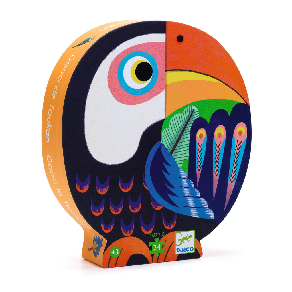 Djeco - Silhouetpuzzel - Toekan - 24 stukken