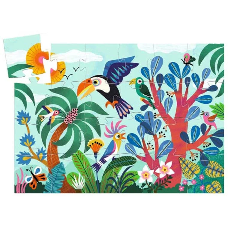 Djeco - Silhouetpuzzel - Toekan - 24 stukken