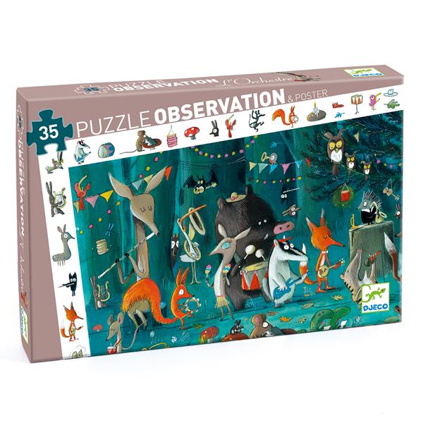 Djeco - observatiepuzzel - Het orkest