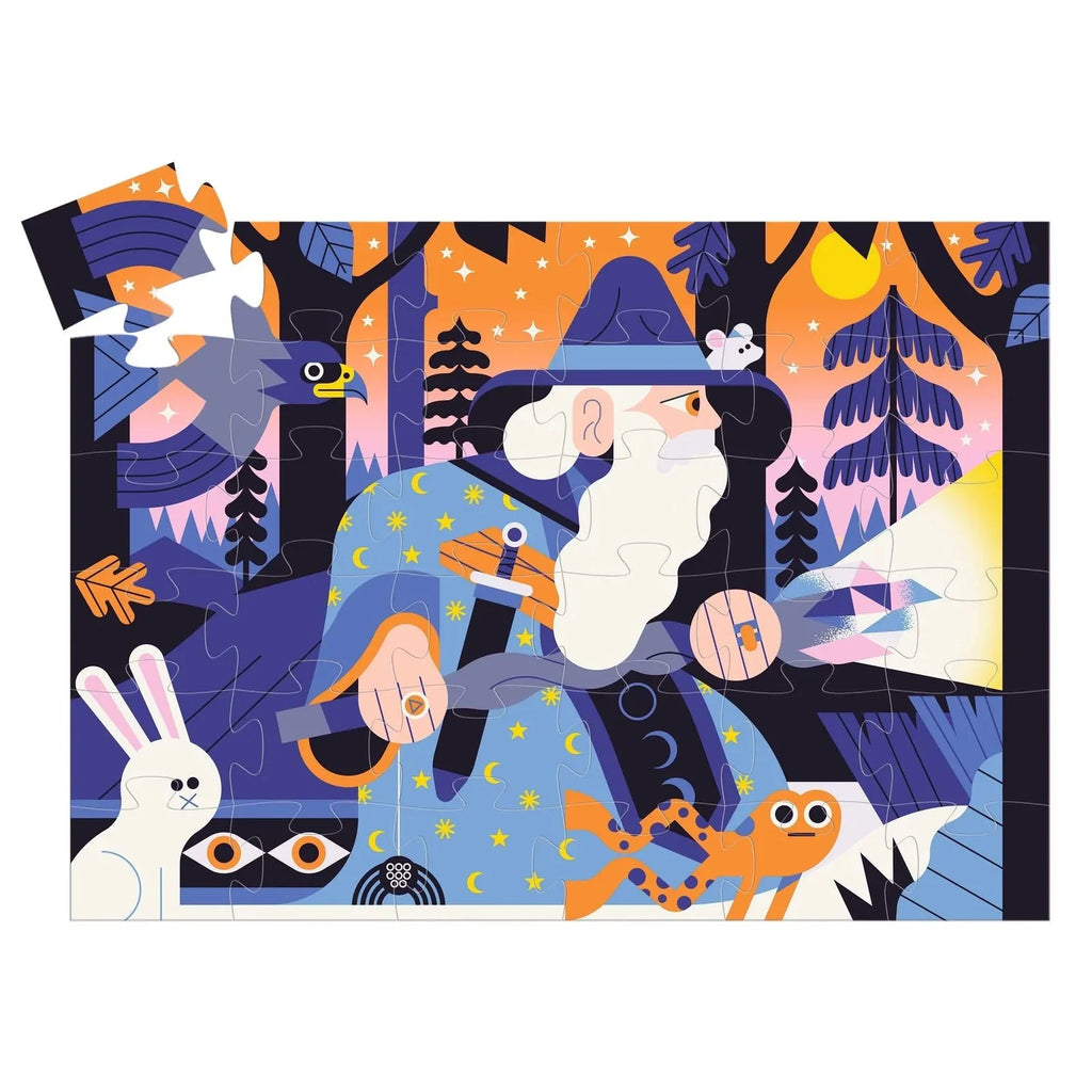 Djeco - Silhouettepuzzel - De Tovenaar