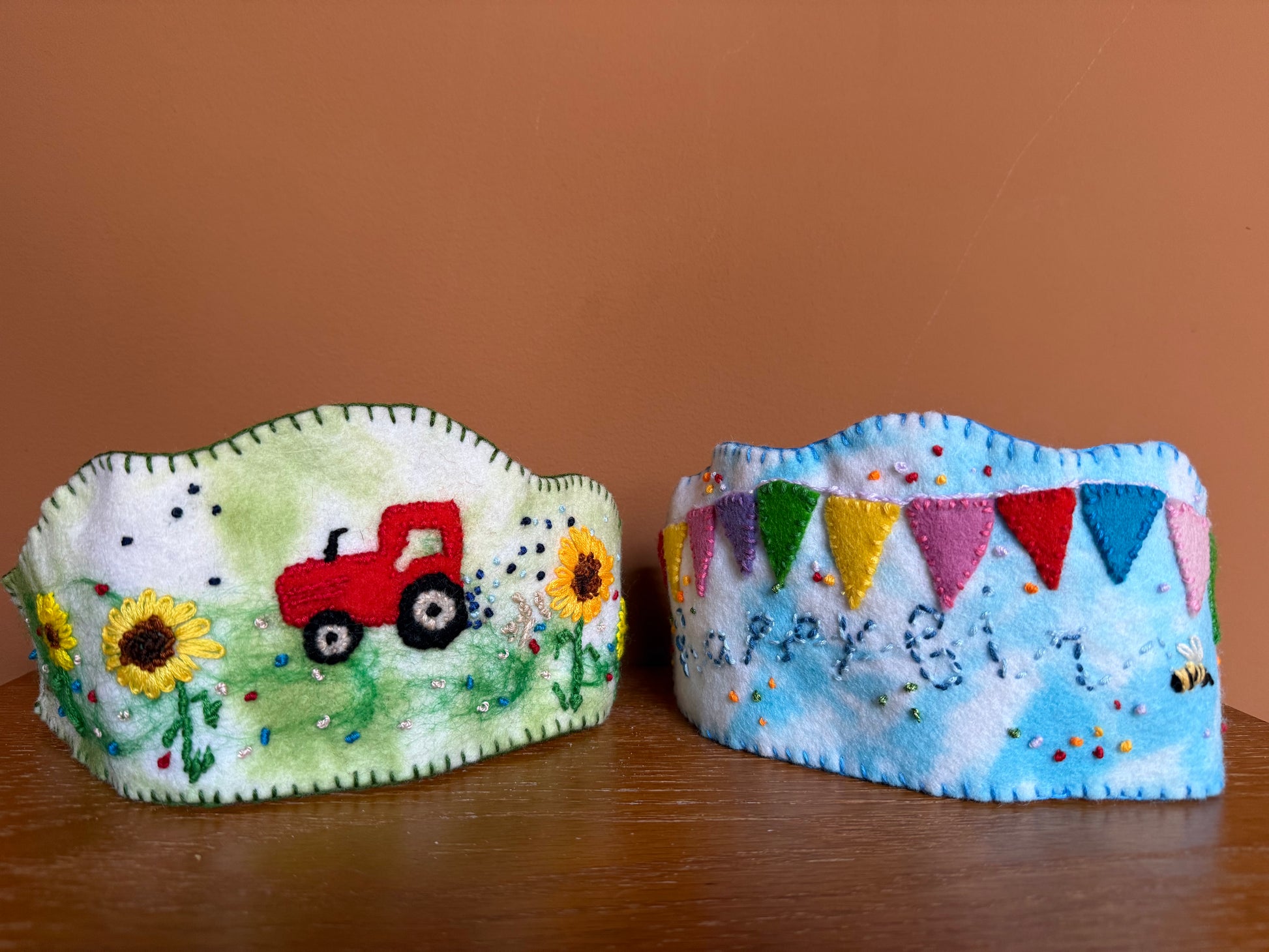 Eentje van Margo workshop - kroon maken van vilt