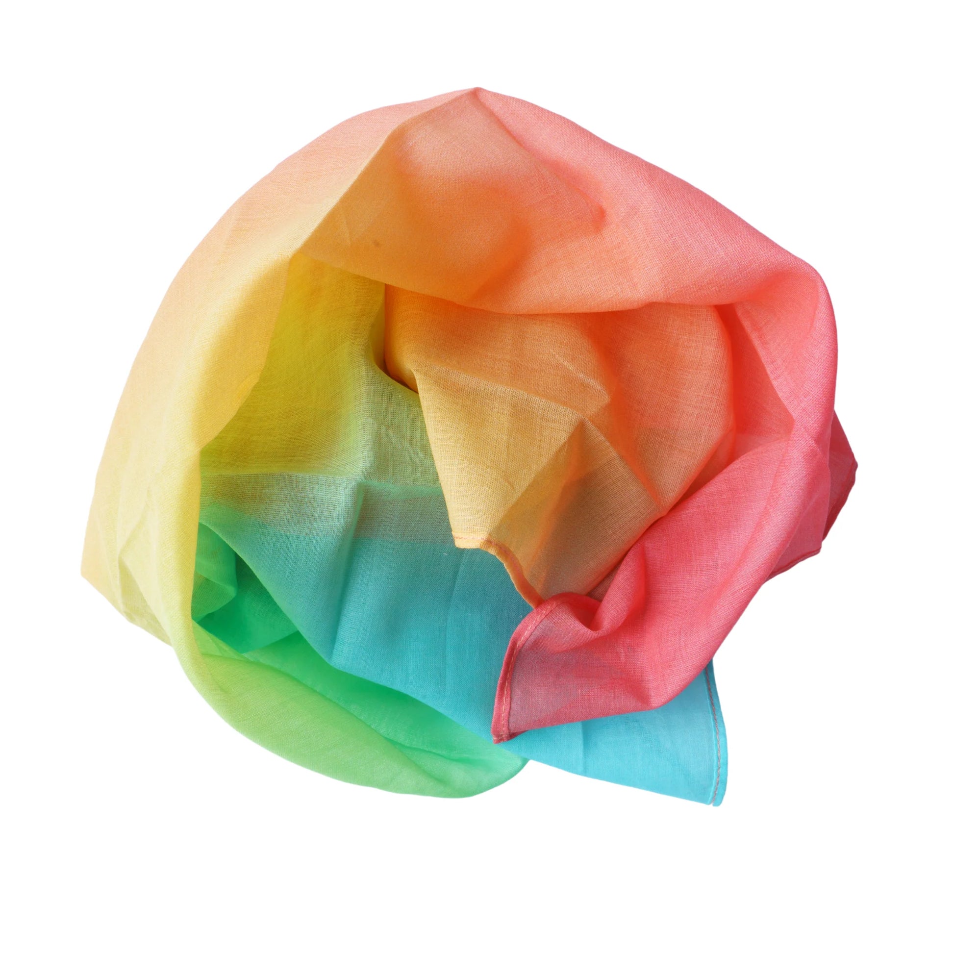 Laura's play cotton - Speeldoek - Katoen 90 x 90 cm - Regenboog pastel