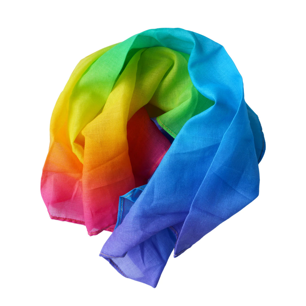 Laura's play cotton - Speeldoek - Katoen 50 x 50 cm - Regenboog