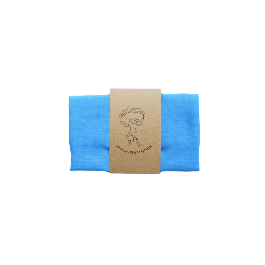 Laura's play cotton - Speeldoek - Katoen 50 x 50 cm - Blauw