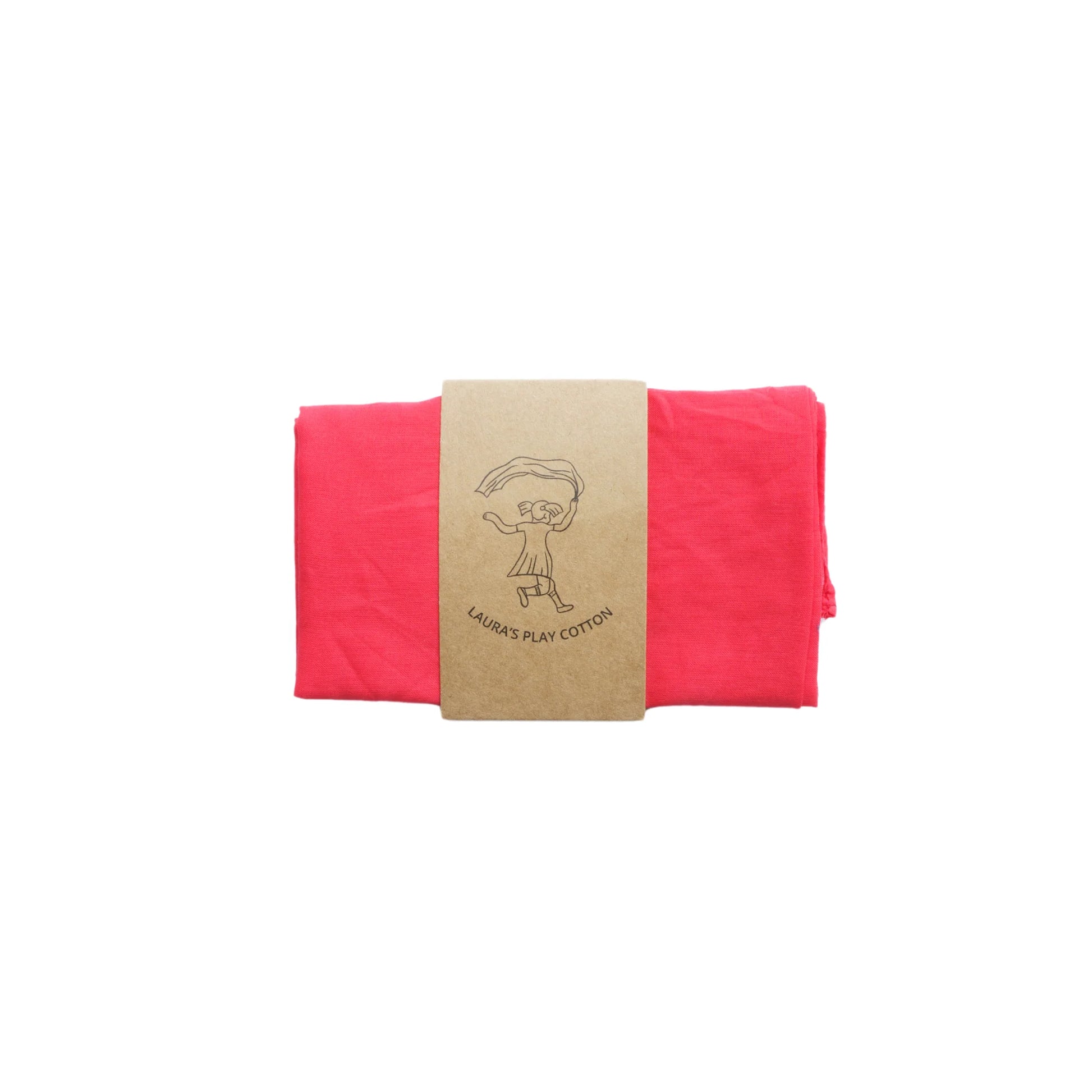 Laura's play cotton - Speeldoek - Katoen 50 x 50 cm - Rood