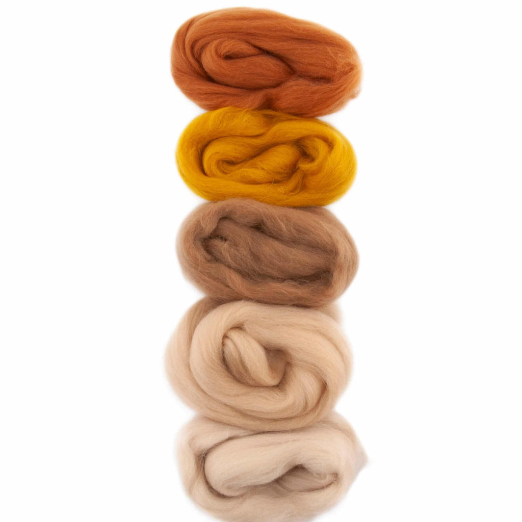 Meaningful Crafts - Merino lontwol - Setjes 5 kleuren - Div. soorten - 500 gr