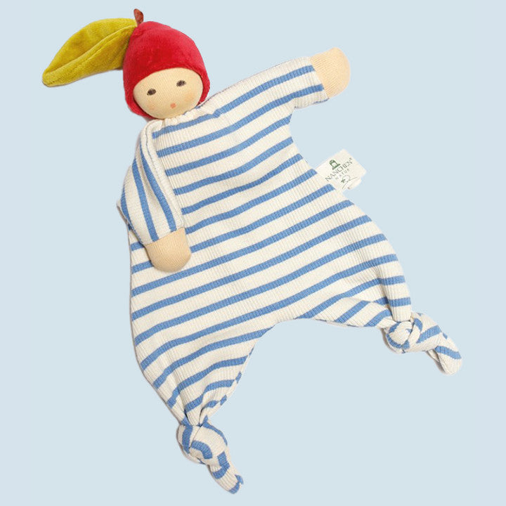 Nanchen Natur - Baby knuffellapje - Appeltje - Met rammelaar