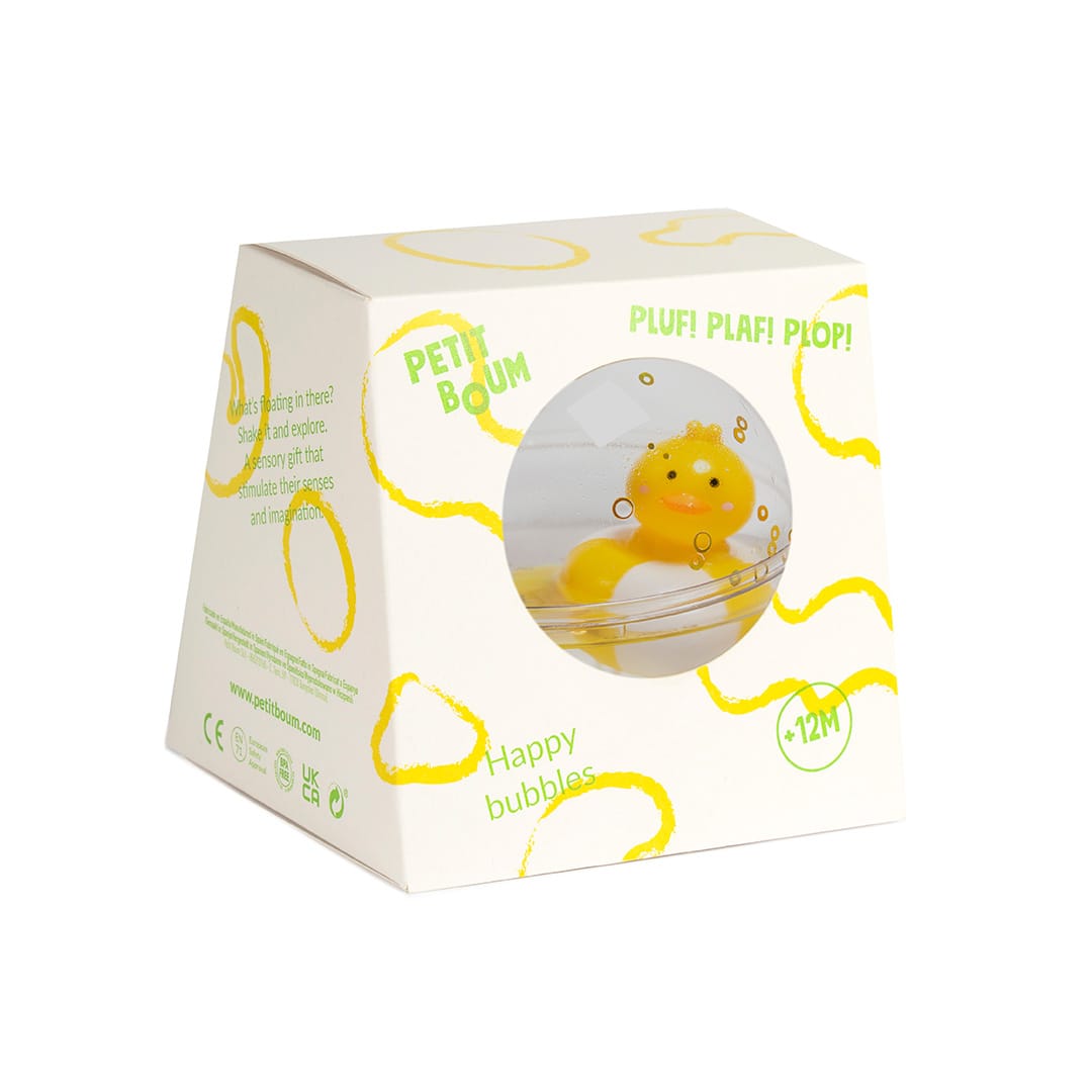 Petit Boum - Zintuigelijke bal - Gelukkige Bubble Eendjes