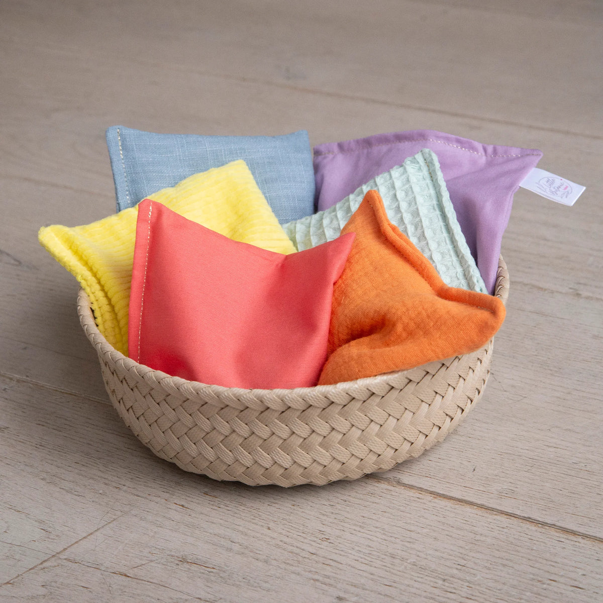 Little Botanic Label - Regenboog pittenzakjes - 6 stuks - Pastel