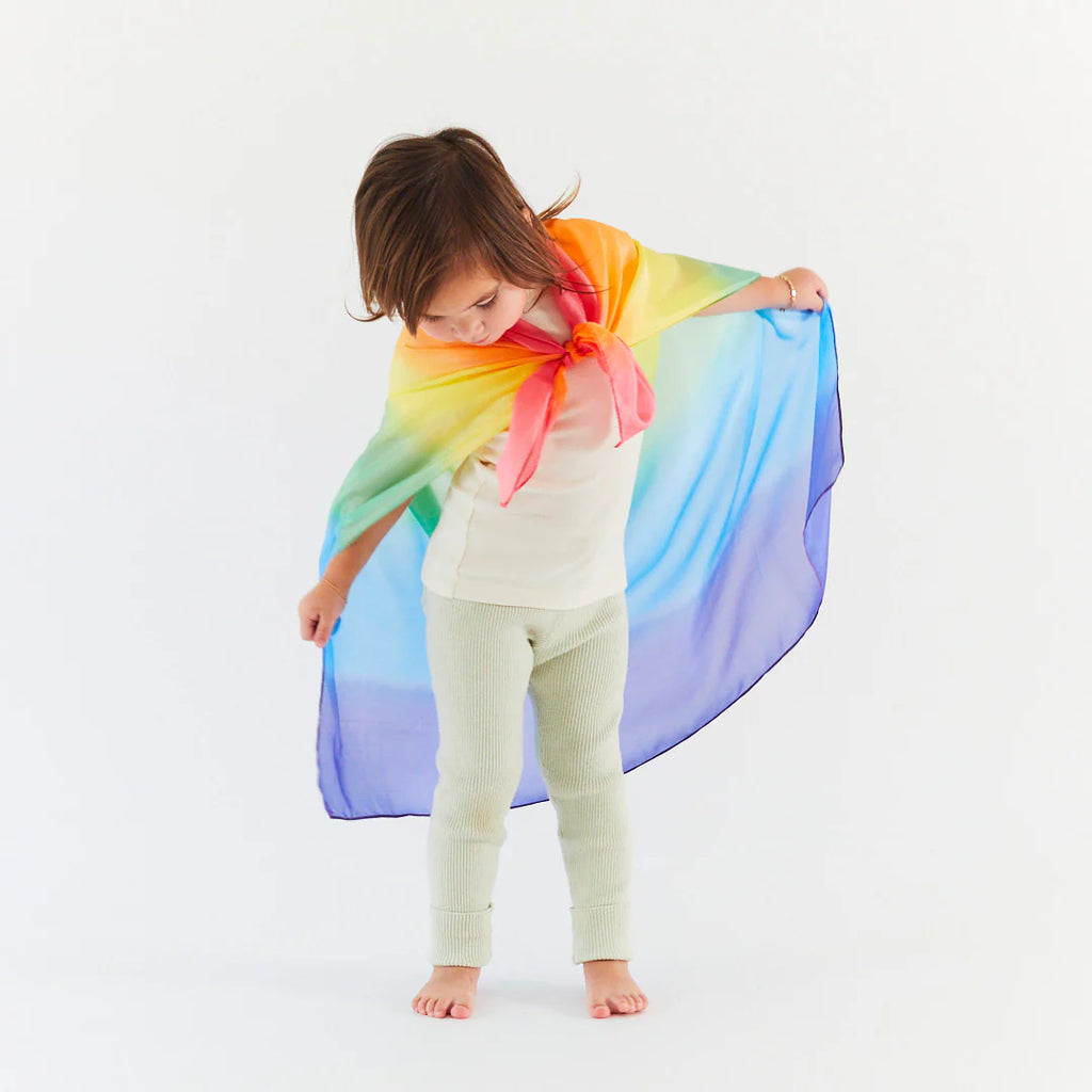 Sarah's Silks - Playsilk  - Regenboog - 35x35 cm