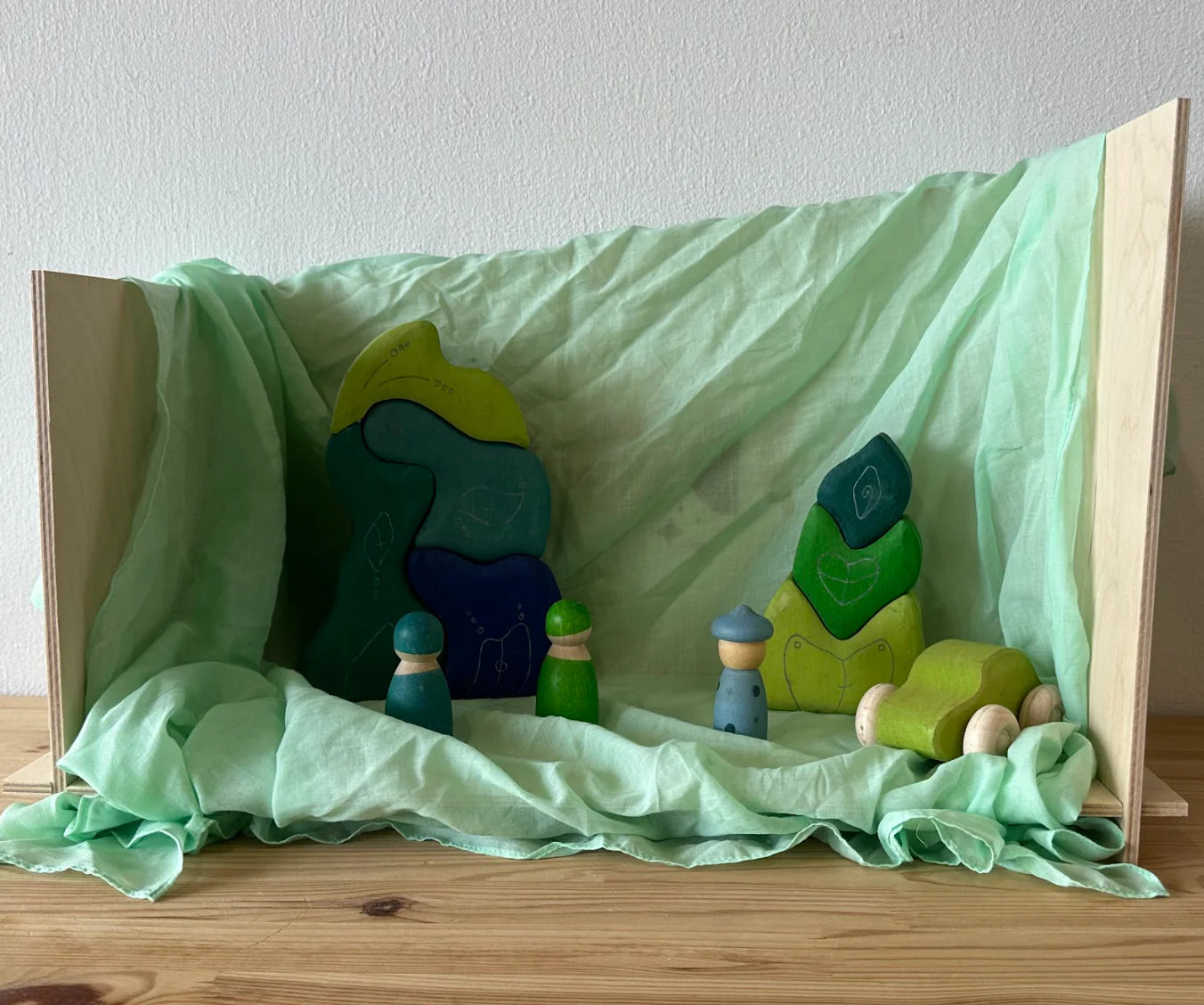 Laura's play cotton - Speeldoek - Katoen 50 x 50 cm - Lichtgroen
