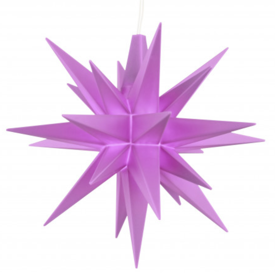 Hernhutter ster - Special edition - Paars / violet 8cm - excl. adapter