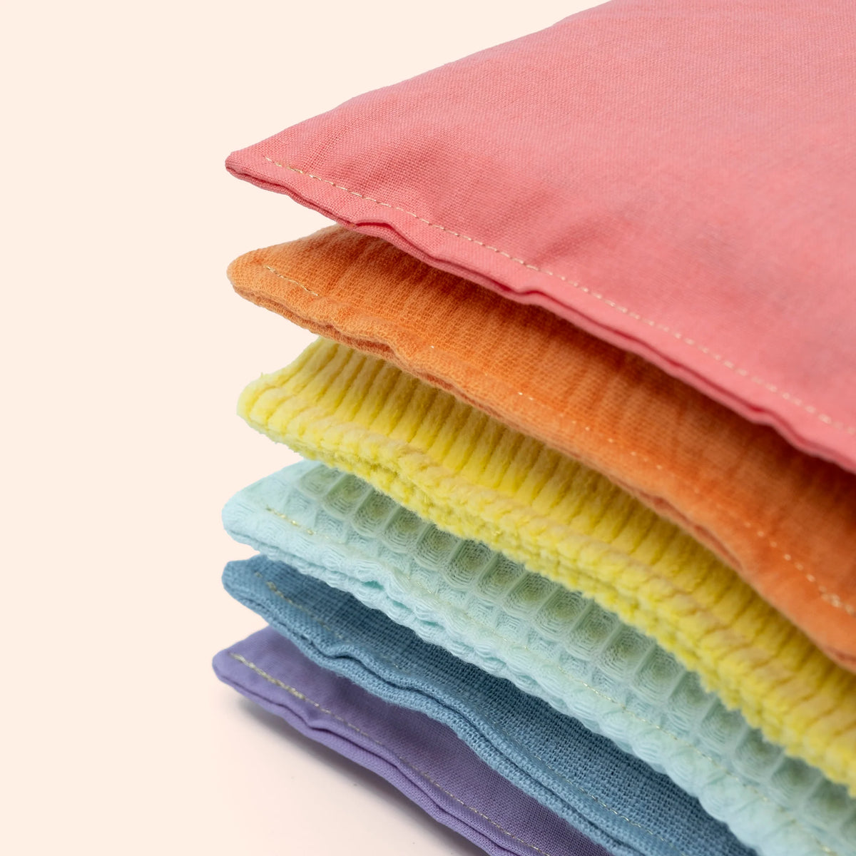 Little Botanic Label - Regenboog pittenzakjes - 6 stuks - Pastel