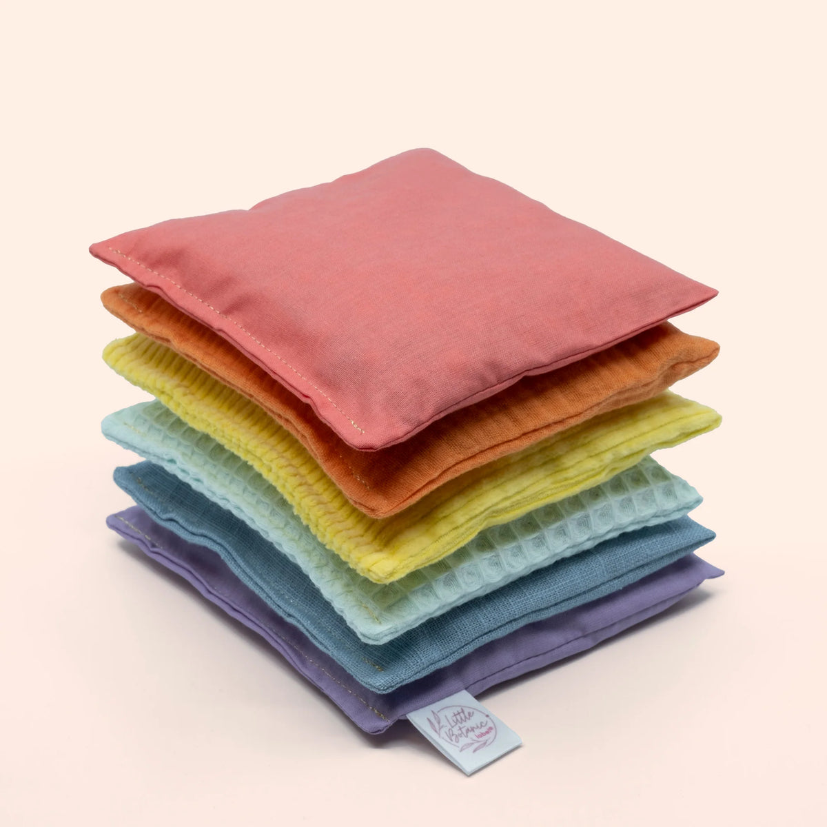 Little Botanic Label - Regenboog pittenzakjes - 6 stuks - Pastel