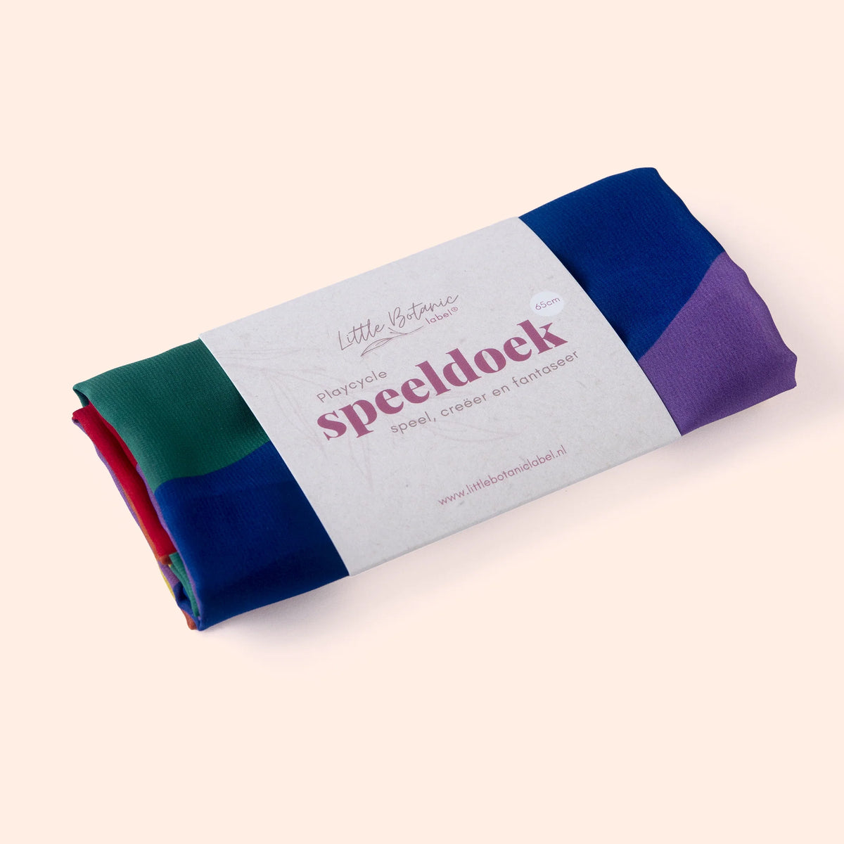 Little Botanic Label - Speeldoek - 65cm - Regenboog waves
