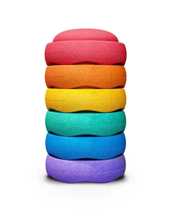 Stapelstein - Mini regenboogset - 6 stuks