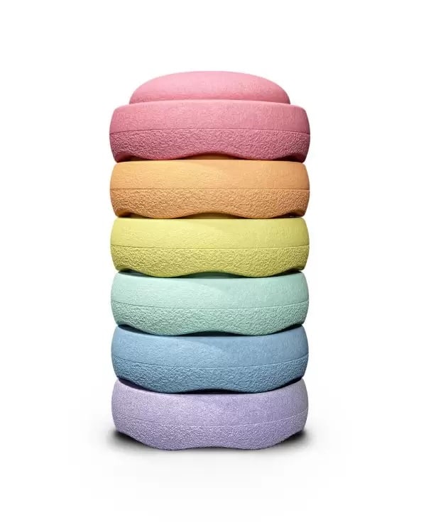 Stapelstein - Mini pastel set - 6 stuks