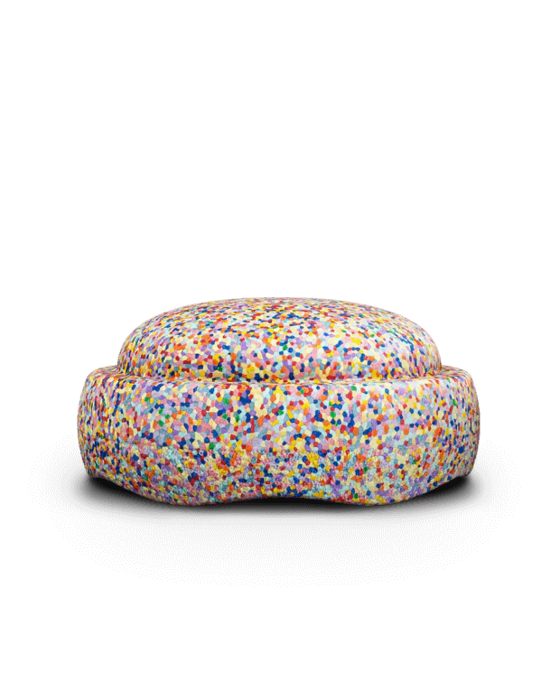 Stapelstein - Origineel - Regenboog Confetti