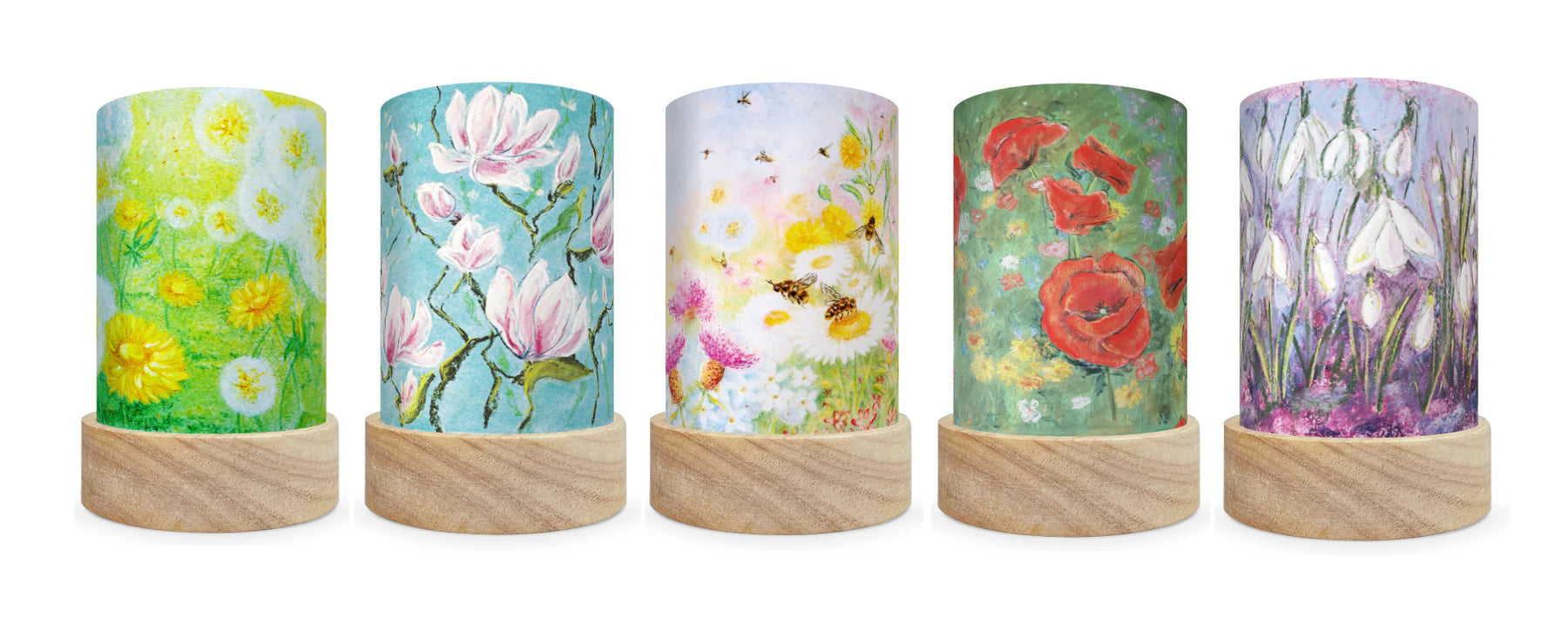Toverlux - Shades voor de lantaarn - Kapitein Kalk - Bloemen - Per stuk!