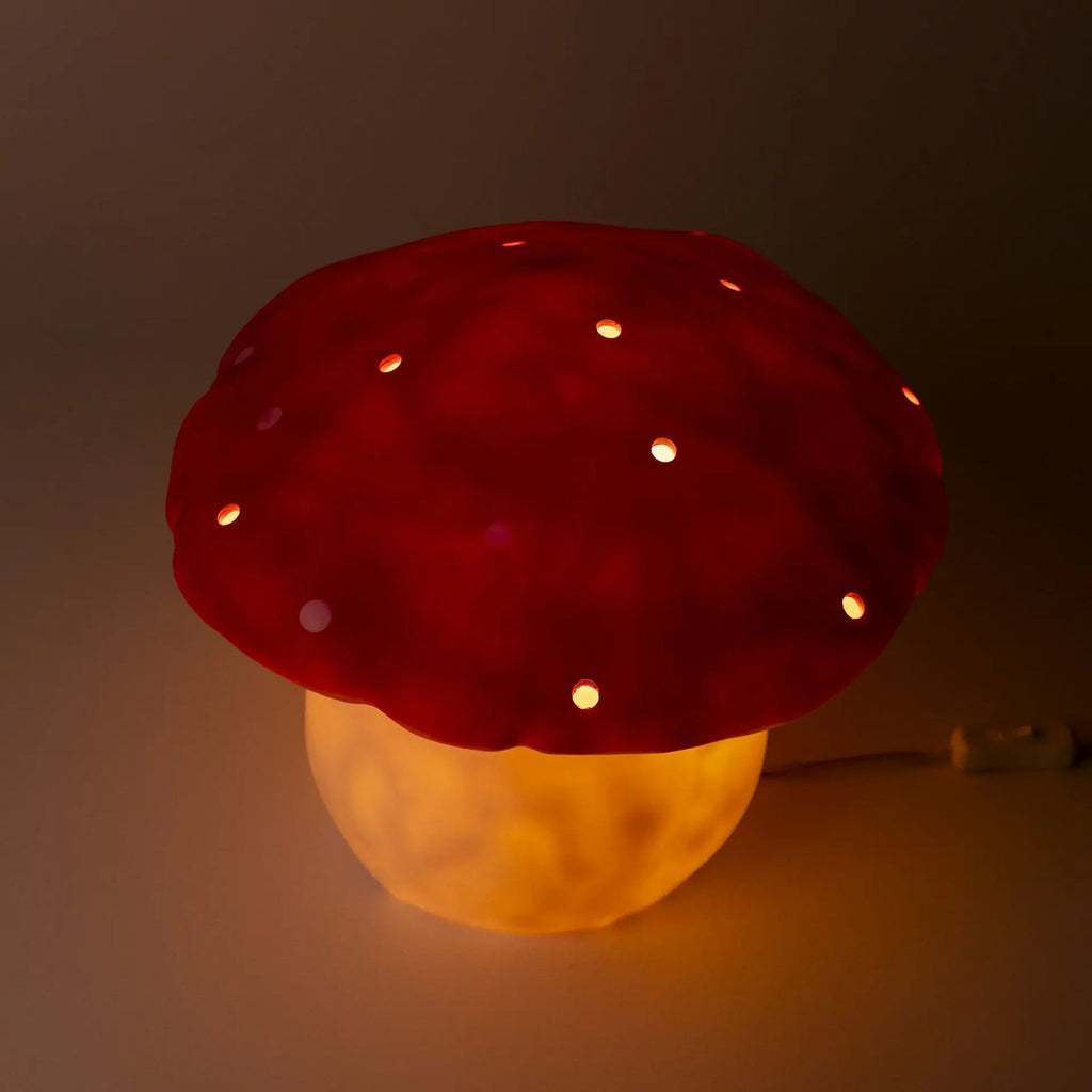 Egmont Toys - Paddenstoel lamp - Groot - Rood - 29x30 cm